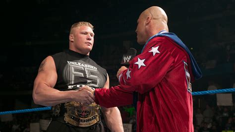 Brock Lesnar and Kurt Angle - The Fishbulb Suplex