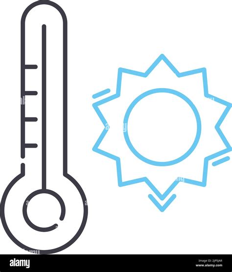 Climate Line Icon Outline Symbol Vector Illustration Concept Sign