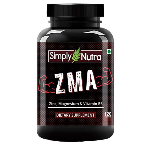 Buy Simply Nutra Zma Supplement Tablets With Zinc Magnesium And Vitamin B6 For Strength Online