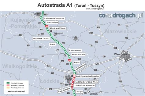 Autostrada A Mapa Zjazd W Krak W Mapa