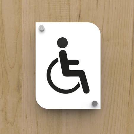 Pictogramme Design En Plexiglass Toilettes Wc Handicap S Pmr Couleur