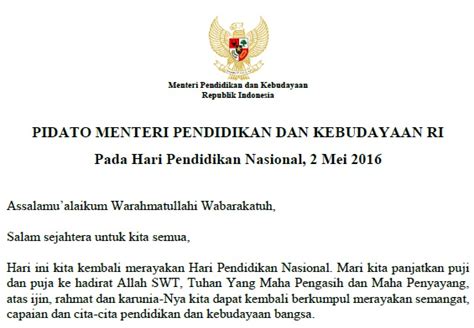 Pidato Hari Anak Nasional