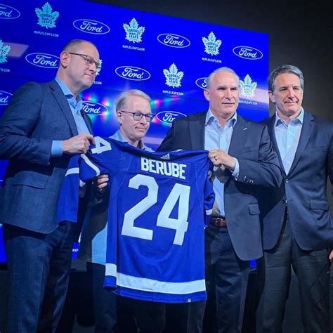 Craig Berube Gives Opening Remarks As Coach Of The Toronto Maple Leafs