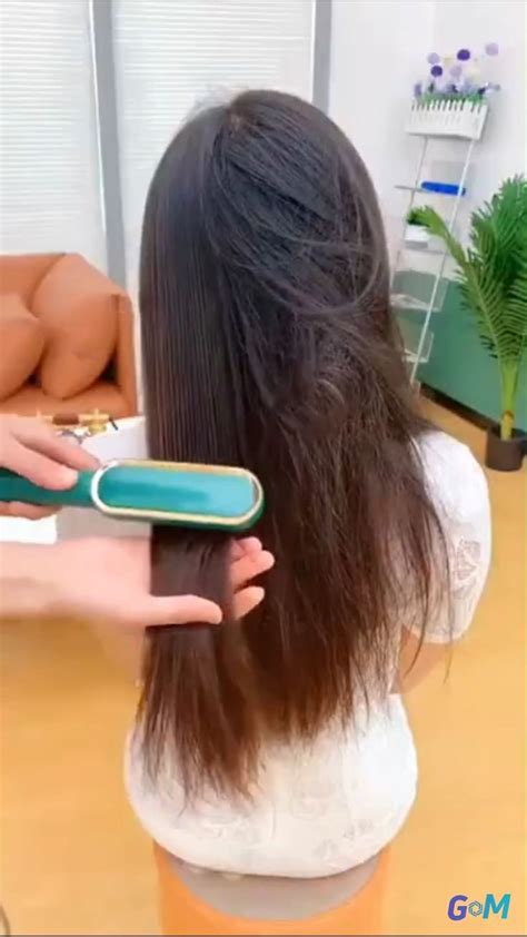 Hair Straightening Brush [Video] | Sleek hairstyles, Hair brush ...