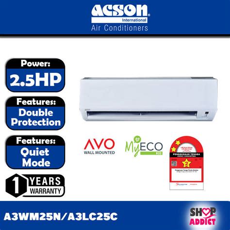 ACSON 2 5HP AVO Series Wall Mounted R32 Non Inverter Air Conditioner