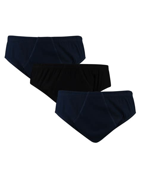 Riachuelo Kit Cueca Pe As Slip Malha Azul Preto