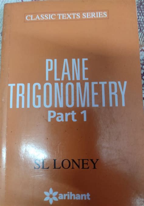 Buy Plane Trigonometry Part By Sl Loney Bookflow