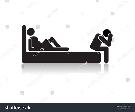 Sexual Dysfunction Mansign Illustration On White Stock Vector Royalty