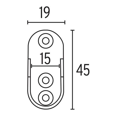 Brida Cromada Para Tubo Ovalado De Closet