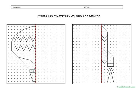 Simetría Para Niños De Primaria Actividades De Simetría Ejercicios