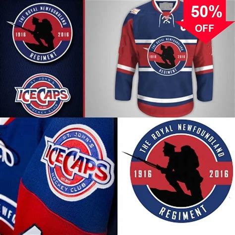 Mag Mit St Johns Icecaps Presenta Royal Newfoundland Regiment Jersey