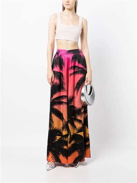 Retrofete Delia Printed Wide Leg Trousers Farfetch