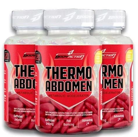 Real Suplementos Combo Thermo Abdomen Body Action 360 caps até