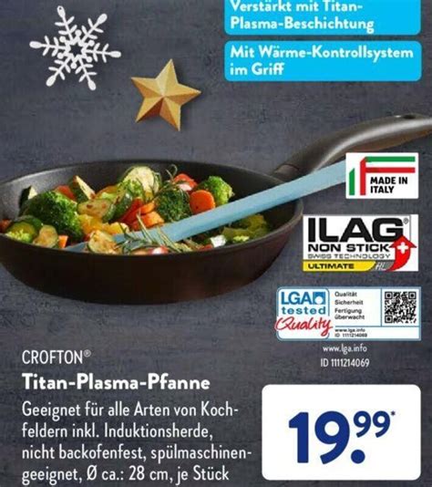 Crofton Titan Plasma Pfanne Angebot bei Aldi Süd