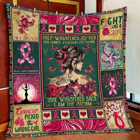 Breast Cancer Awareness Quilt Blanket Dreamrooma