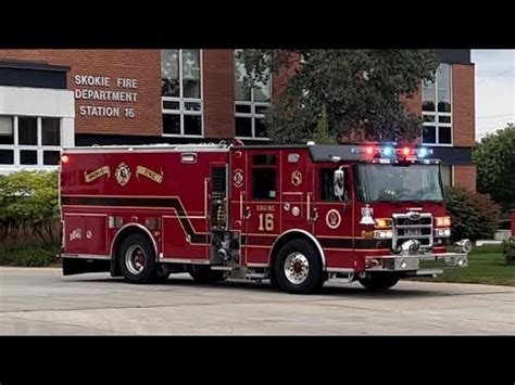 Brand New Skokie Fire Department Engine And Spare Ambulance