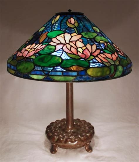 Waterlily In Art Glass Lamp Stained Glass Lamp Shades