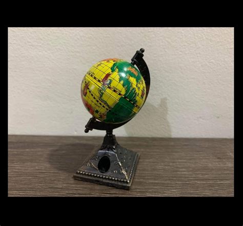 World globe antique brass pencil sharpener, Hobbies & Toys, Stationary ...