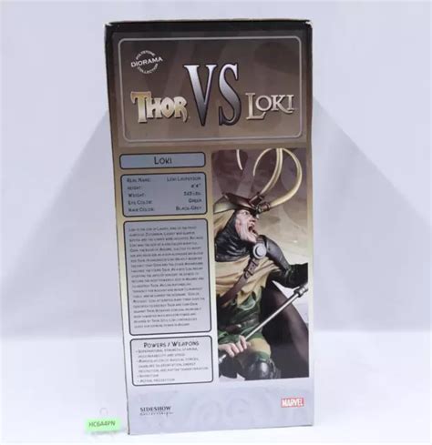 THOR VS LOKI Marvel 2007 Sideshow Collectibles Polystone Diorama 0097