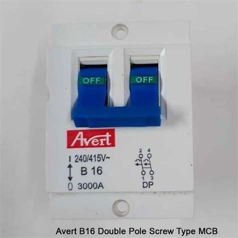 Double Pole Screw Type Mcb At Rs 112piece In New Delhi Id 2853389294362