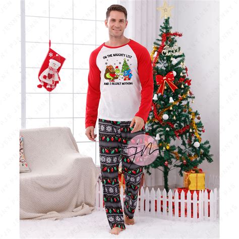 Grinch And Stitch Matching Family Pajamas - Family Christmas Pajamas By Jenny