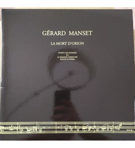 Gérard Manset La Mort d Orion LP Album RE