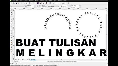 Tutorial Inkscape Cara Membuat Tulisan Melengkung And Melingkar