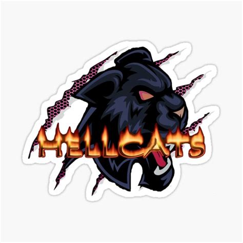 "HellCats Logo" Sticker for Sale by DarkAngelfire1 | Redbubble