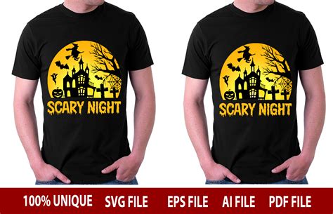 Scary Night Design Graphic By Design Store · Creative Fabrica