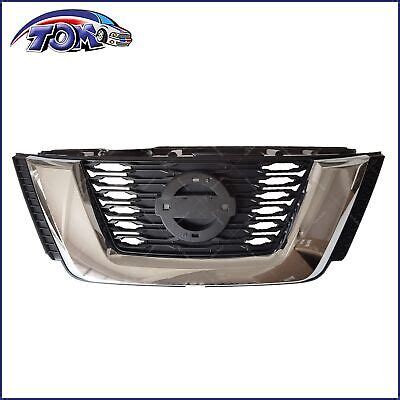 Chrome Front Upper Bumper Grill Grille For Nissan Rogue