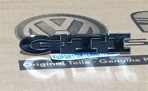 Vw Golf Mk3 Gti 8v Front Badge Grill Emblem Gti Logo In Chrome Genuine