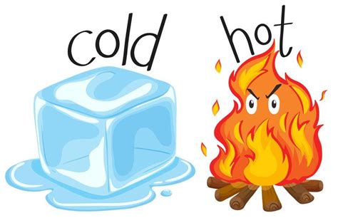 hot cold vector art icons  graphics