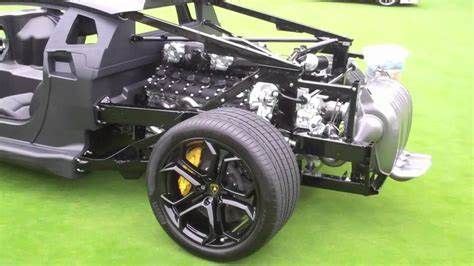 Lamborghini Aventador With Naked Chassis YouTube