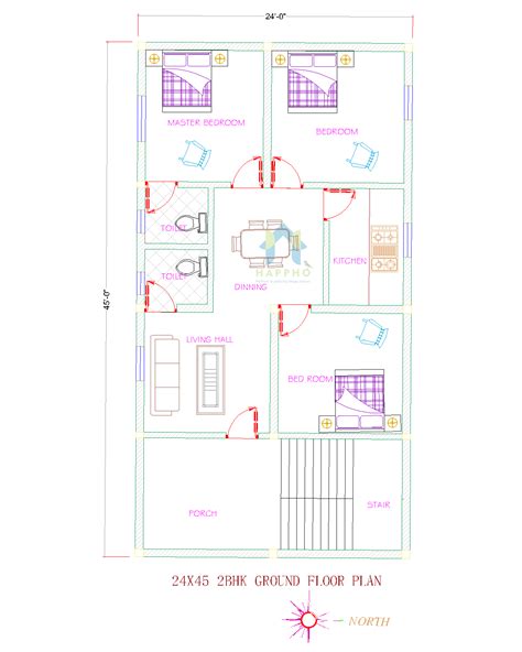 24 X45 Wonderful East Facing 3bhk House Plan As Per Vastu Shastra