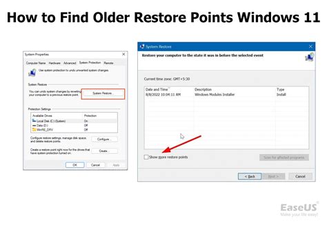 How To Find Older Restore Points Windows Suggestions Easeus