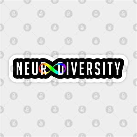 Neurodiversity Rainbow Infinity Symbol Neurodiversity Sticker Teepublic