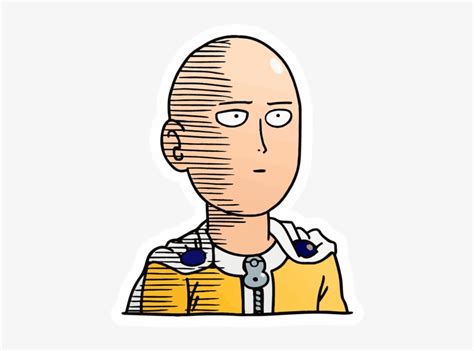 Saitama Sticker One Punch Man Saitama Ok Free Transparent Png