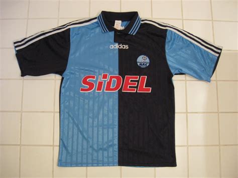 Le Havre AC Home Maillot De Foot 1997 1998 Sponsored By Sidel