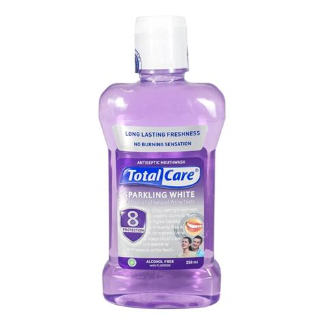 Total Care Mouthwash Sparkling White Sensitive Teeth Ml Lazada