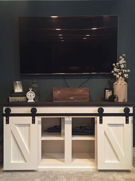 Barn Door Tv Console Rwoodworking