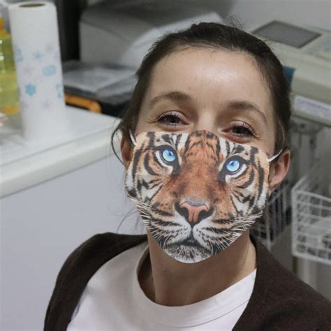 Tiger Face Cloth Face Mask | Allbluetees.com