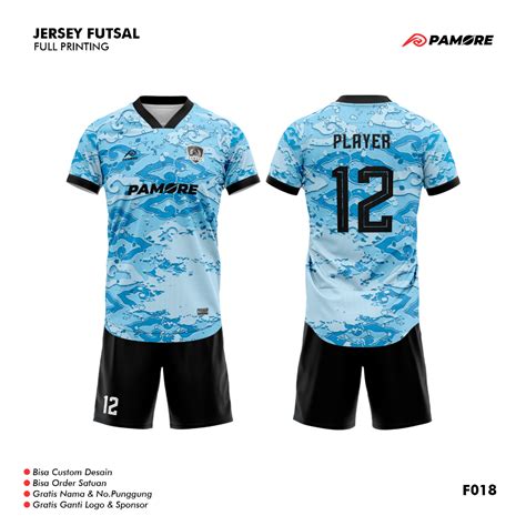 Jual Jersey Futsal Bola Custom Full Printing Bisa Satuan Free Nickname