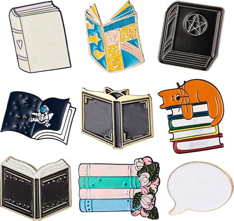 12 Pieces Cute Enamel Letter Brooch Pin Cartoon Enamel Pins Set Saying