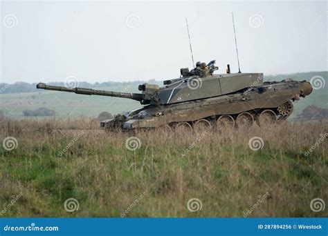 Close Up Of A British Army Challenger 2 II FV4034 Main Battle Tank