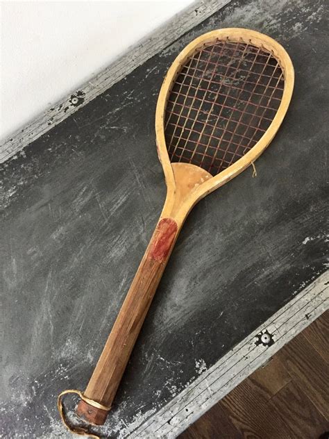 Raquette De Tennis Vintage Bois Pour Enfant Raquette De Etsy France