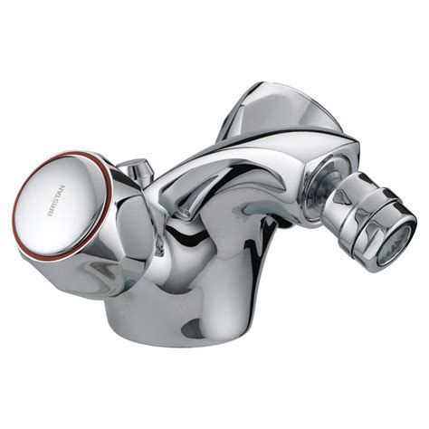 Bristan Club Mono Bidet Mixer W Pop Up Waste Chrome W Metal Heads