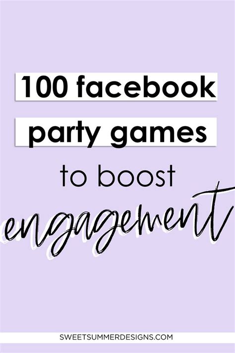 Premade Facebook Party Games Posts In 2024 Facebook Party Games Interactive Facebook Posts