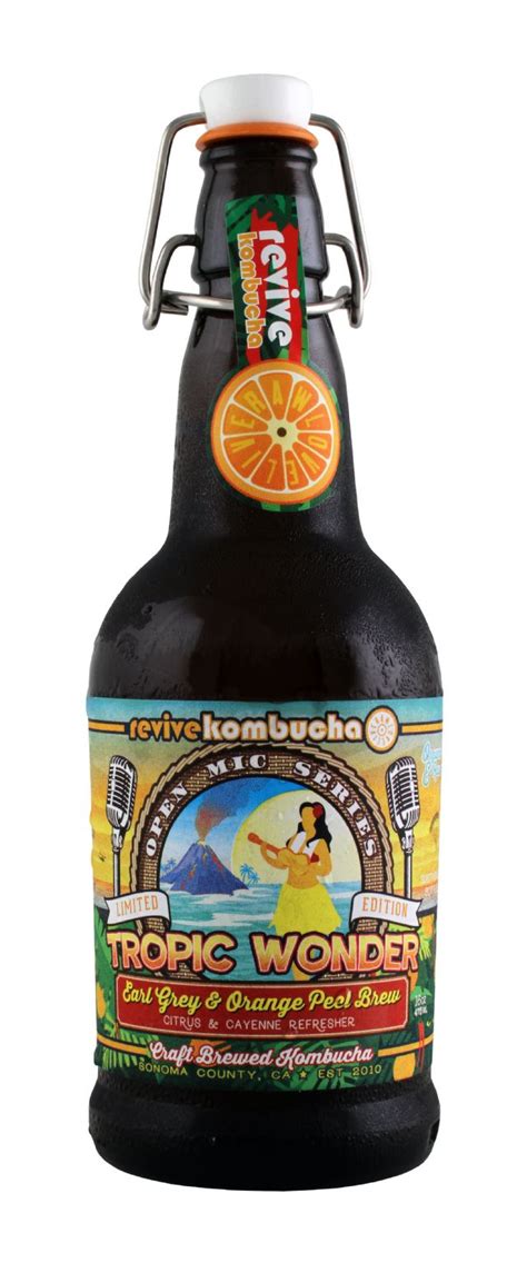 Tropic Wonder 16 Oz Revive Kombucha BevNET Product Review