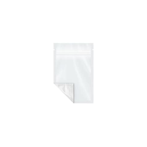 Gram Opaque Resealable Bags - White | Green Rush Packaging