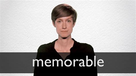 How To Pronounce Memorable In British English Youtube